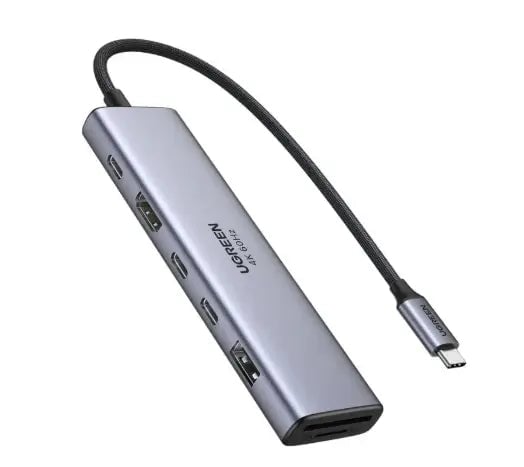 HUB UGREEN CM511 45521 USB-C 7 EN 1 HDMI 4K 60HZ PD 100W - 1