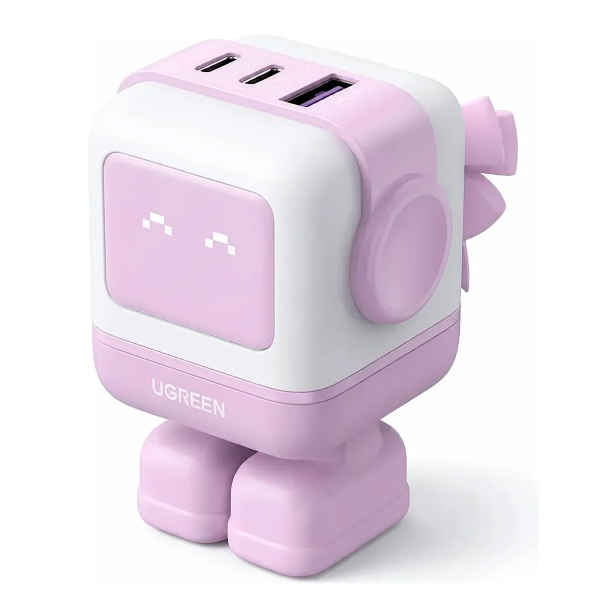 CARGADOR UGREEN NEXODE RG CD361 GAN 65W 3 PUERTOS USB-C USB-A PURPLE - 1