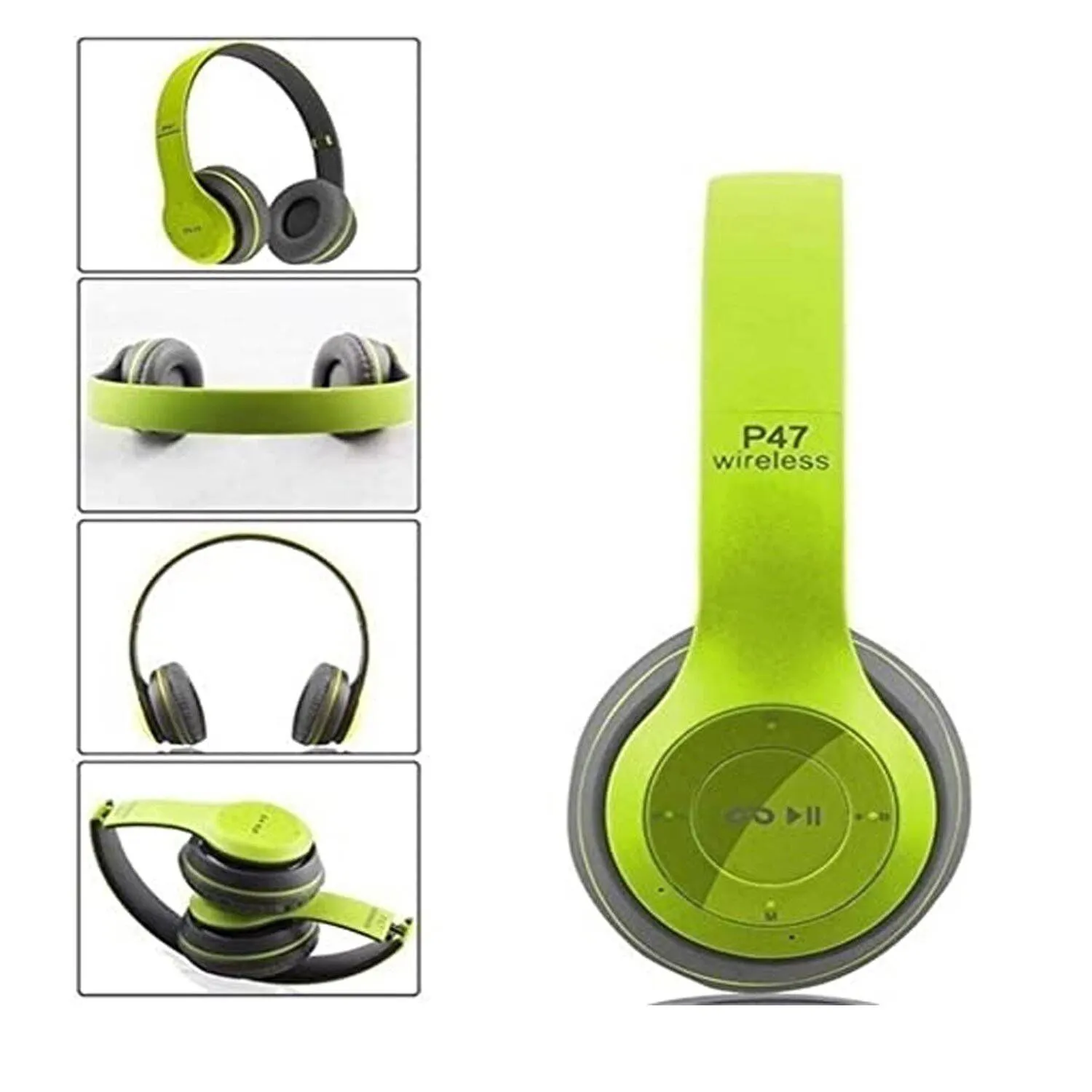 AUDÍFONOS ON-EAR P47 BLUETOOTH VERDE 5.0 - 1