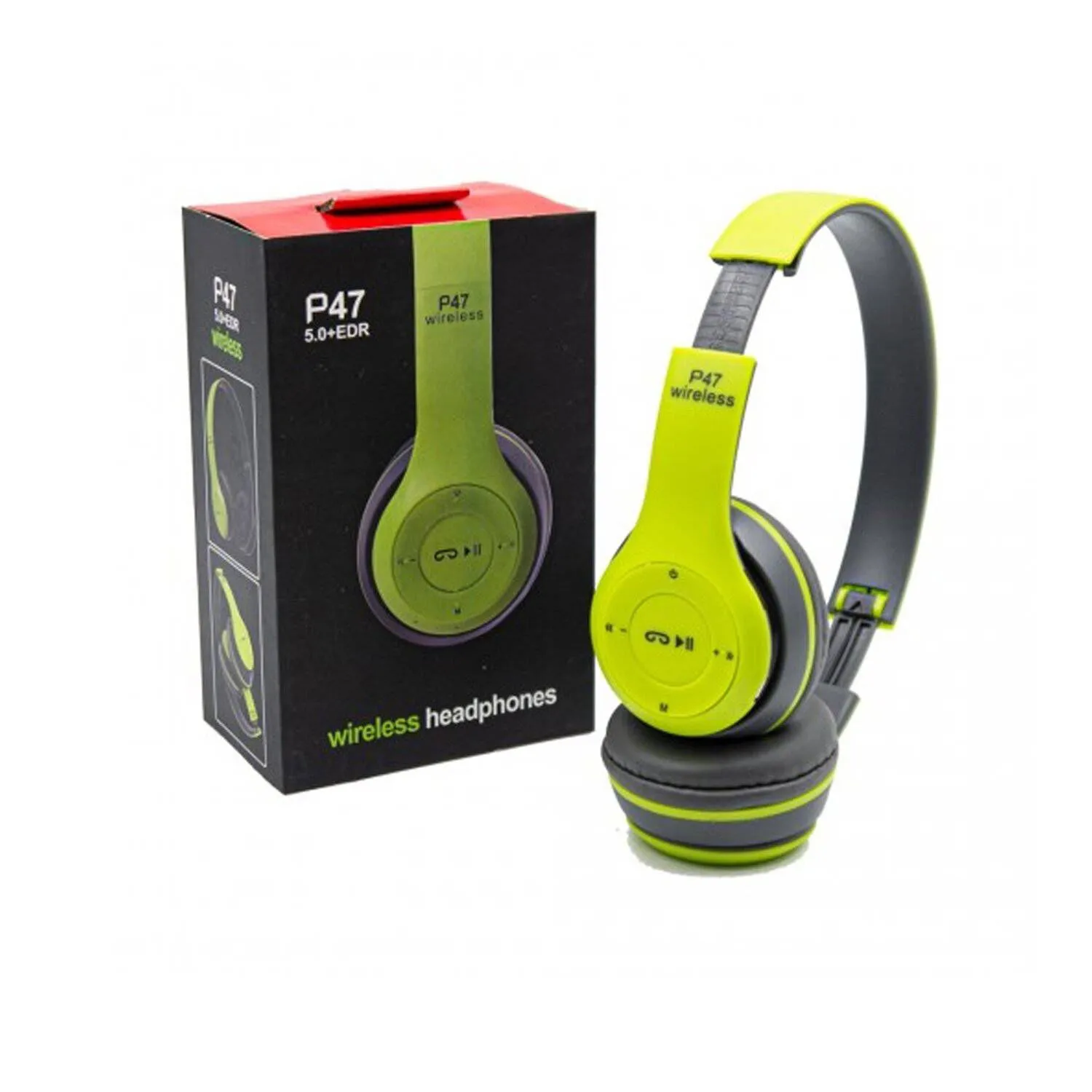 AUDÍFONOS ON-EAR P47 BLUETOOTH VERDE 5.0 - 2