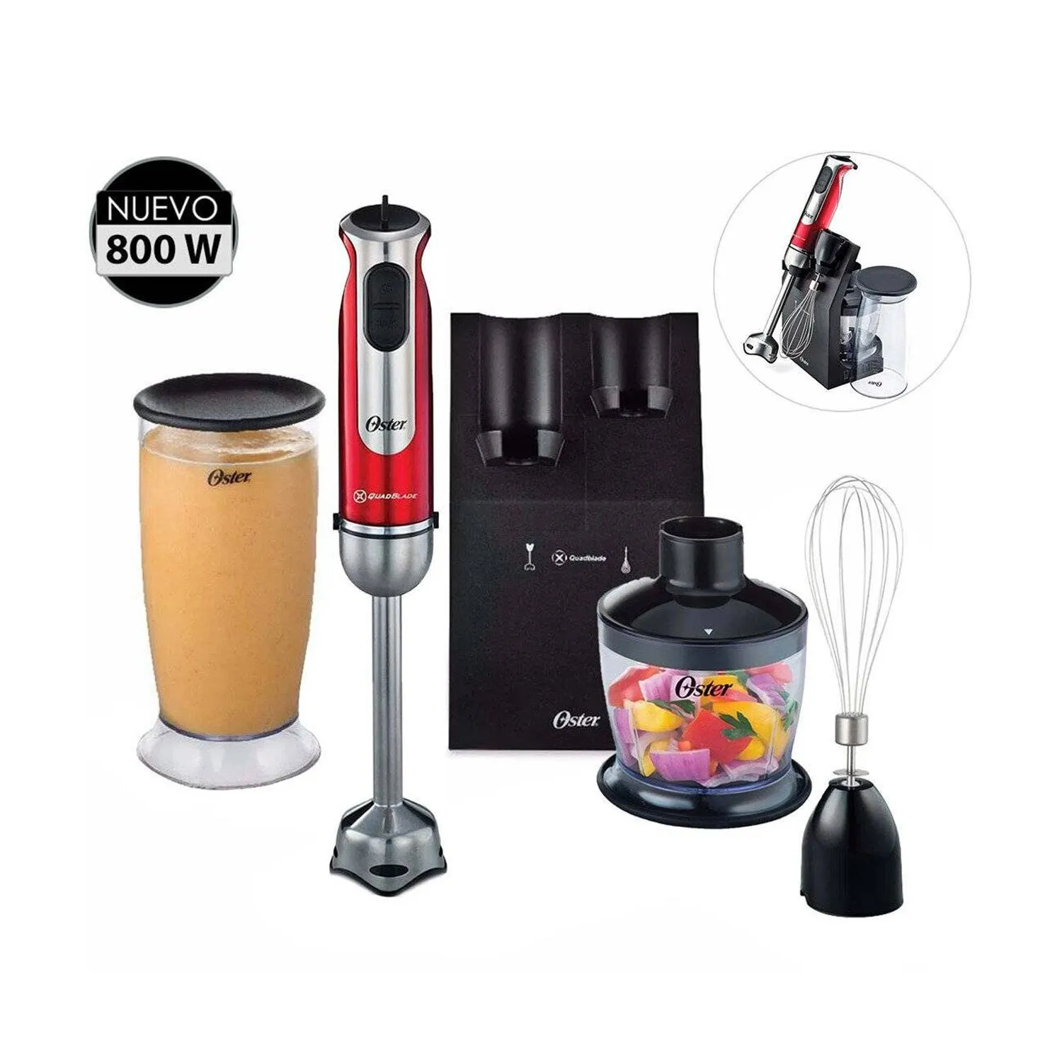 BATIDORA DE INMERSIÓN OSTER FPSTHB2801 800W - 1