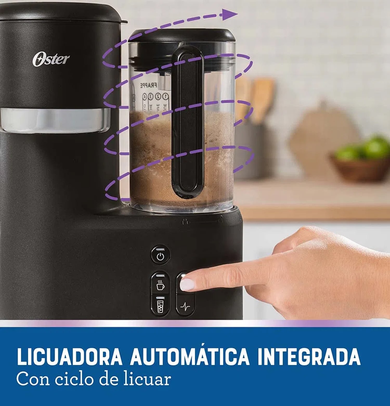 CAFETERA OSTER BVSTDC03B FRAPPÉ CON LICUADORA - 4