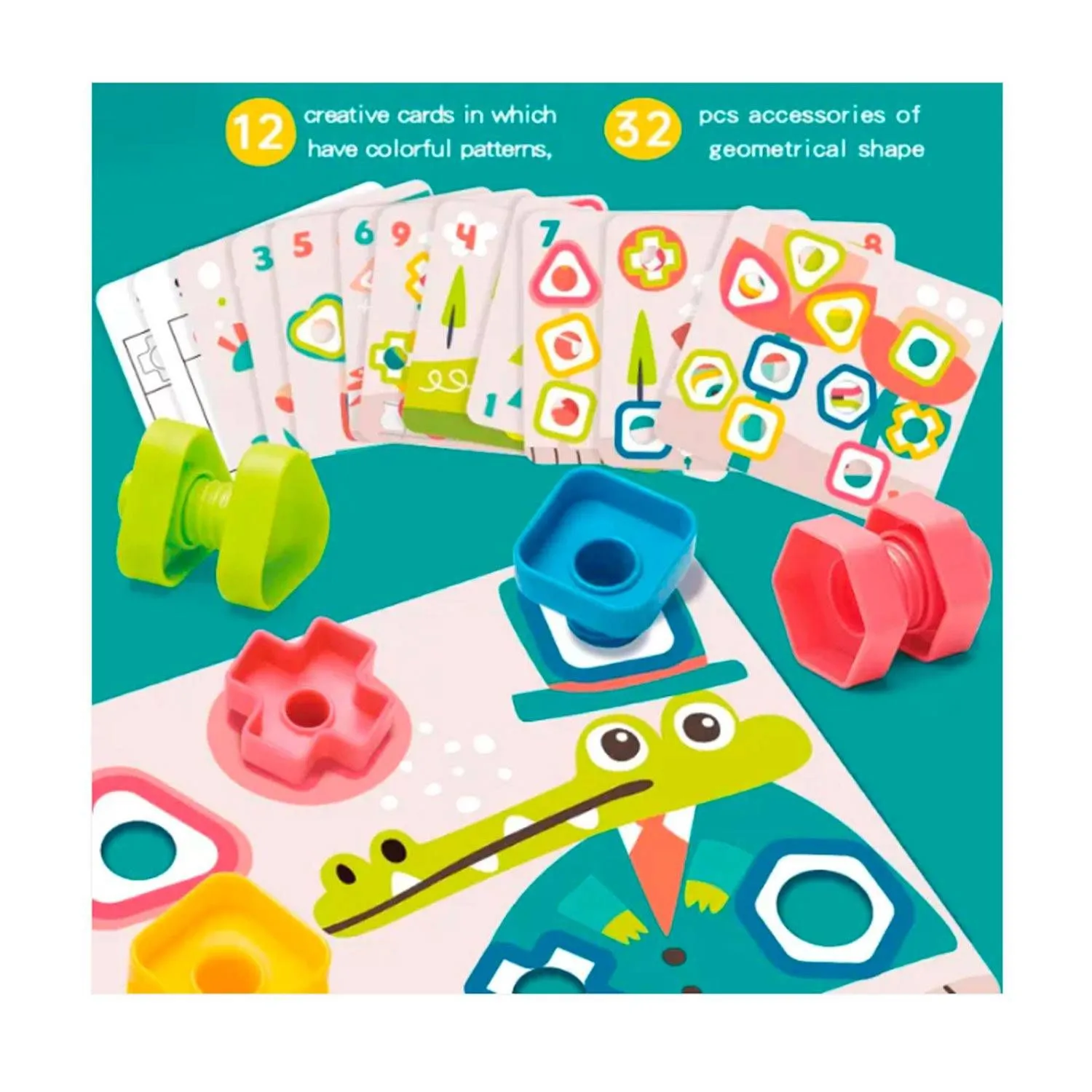 JUEGO DE ACTIVIDADES DE TUERCAS Y TORNILLOS M7K - 3