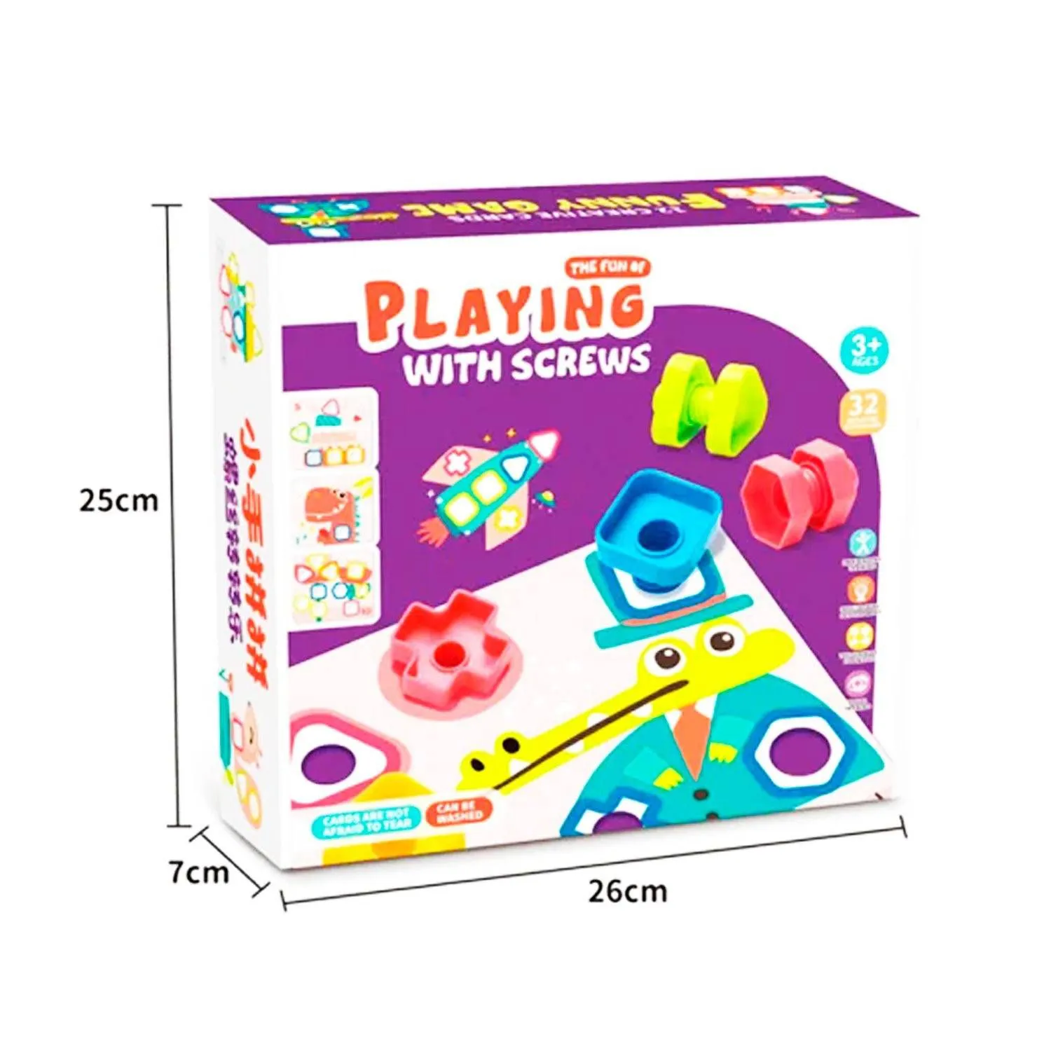 JUEGO DE ACTIVIDADES DE TUERCAS Y TORNILLOS M7K - 4