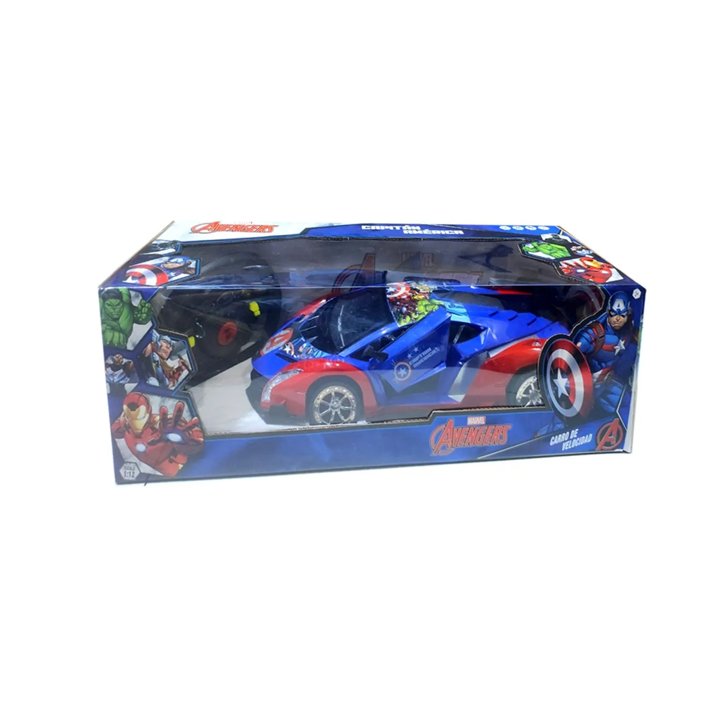 VEHÍCULO MARVEL JUGUETE CARRO DE VELOCIDADES CON CONTROL REMOTO AVENGERS - 2