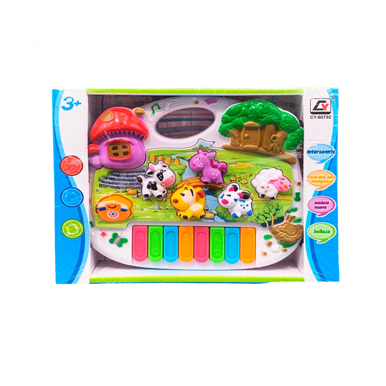 PIANO JUGUETE GRANJA MUSICAL CY-6073C - 2
