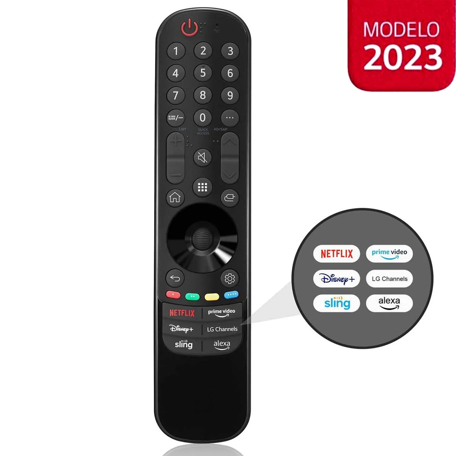 CONTROL LG MR23GN MAGIC CON BOTÓN ALEXA Y CHANNELS 2023 - 1