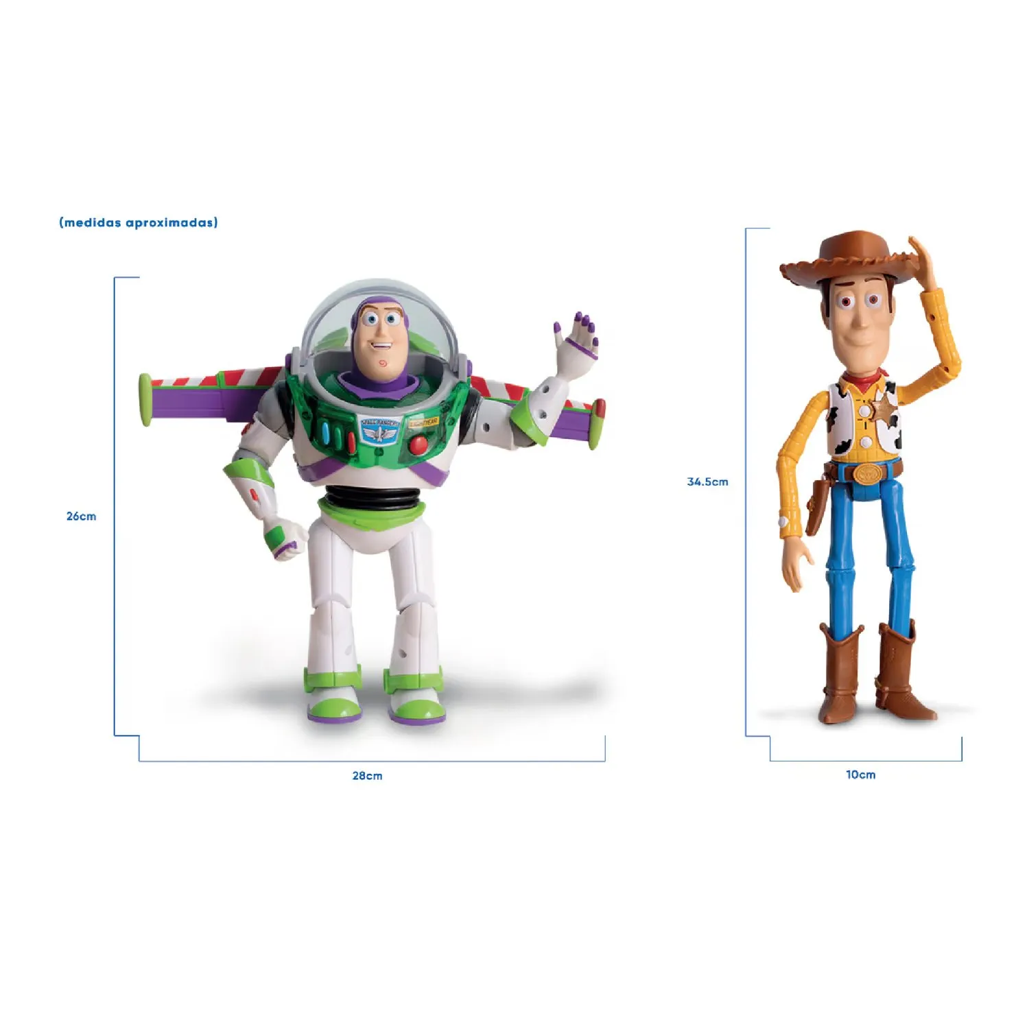 SET DE FIGURAS DE ACCIÓN TOY STORY WOODY Y BUZZLIGHTYEAR TY-MWB - 2