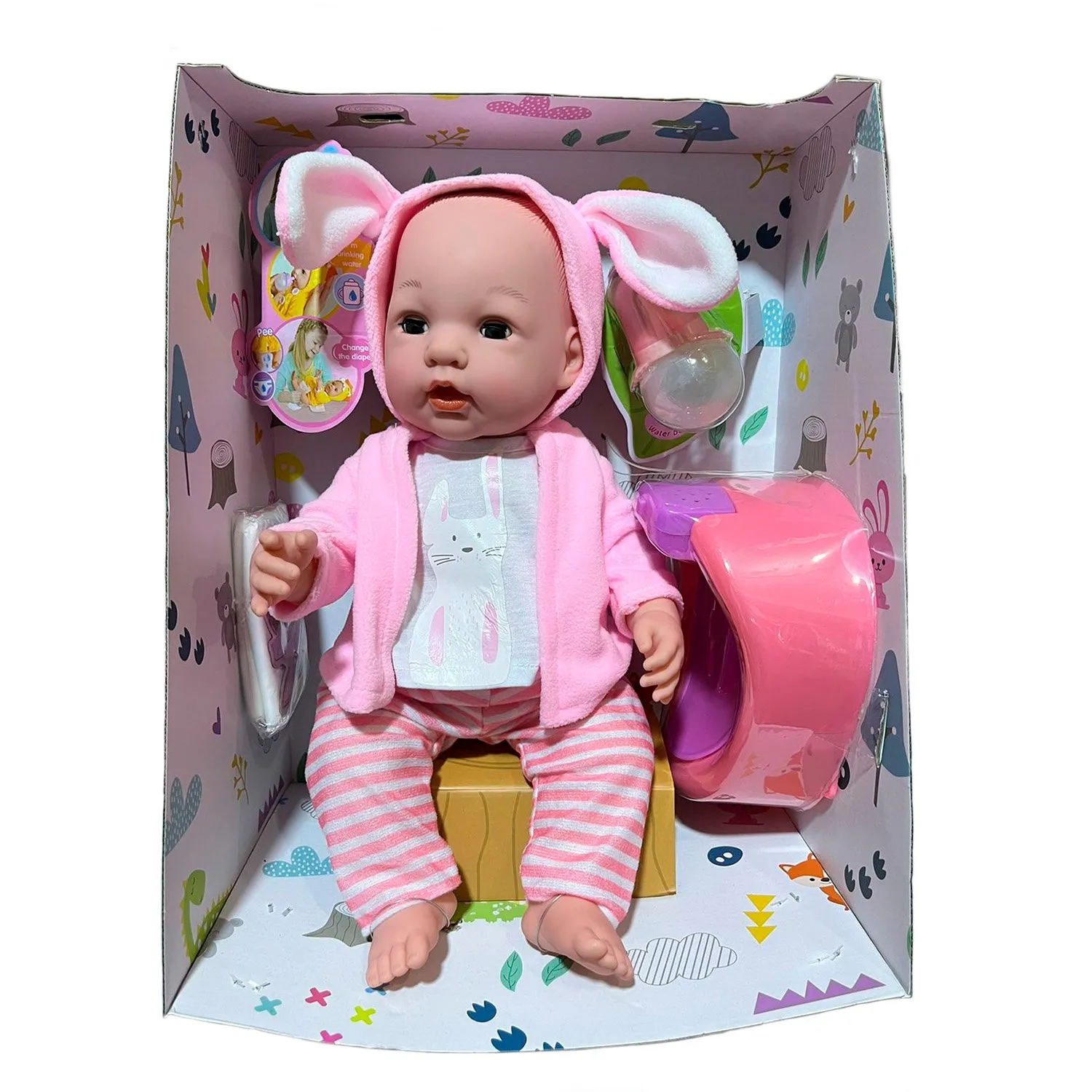 JUGUETE MUÑECA BEBÉ REAL BABY BRYANA CON ACCESORIOS A751I - 2