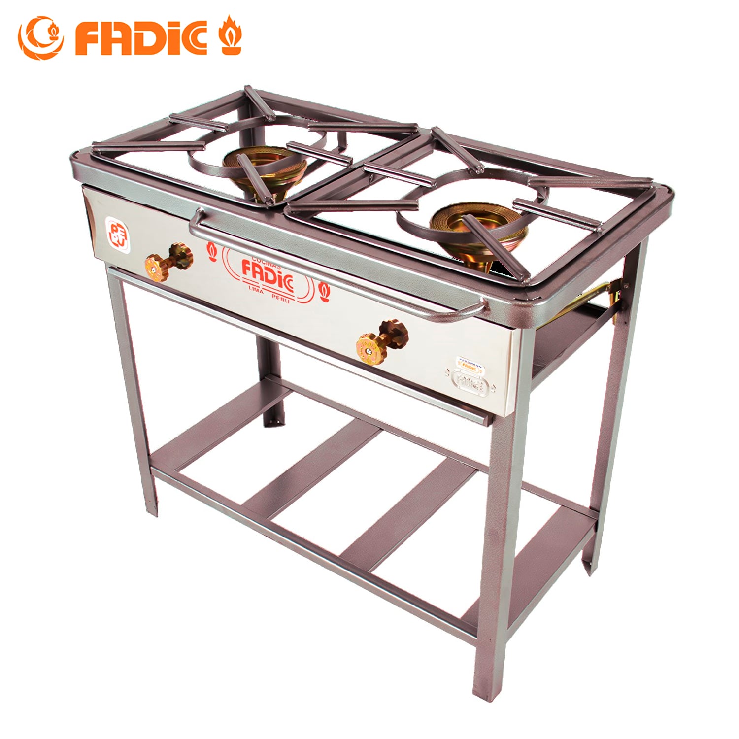 COCINA SEMI INDUSTRIAL FADIC 2 HORNILLAS N°5 FSI02-63 - 1