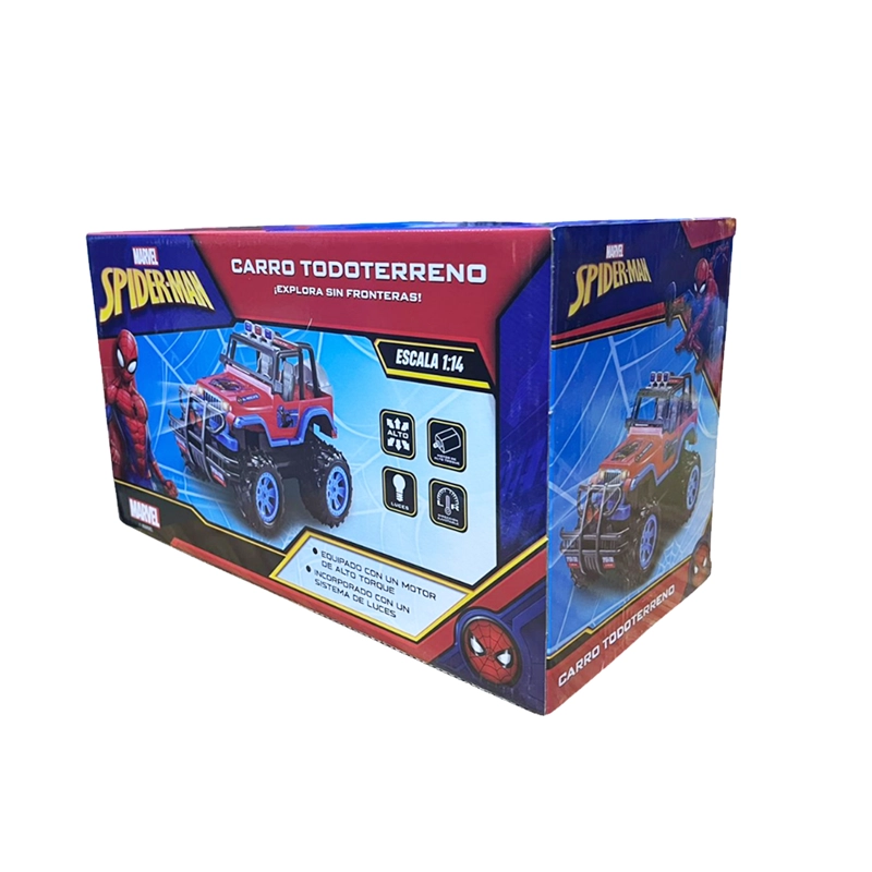 JUGUETE CARRO TODO TERRENO DE SPIDERMAN CON LUCES Y CONTROL 388-25 - 5