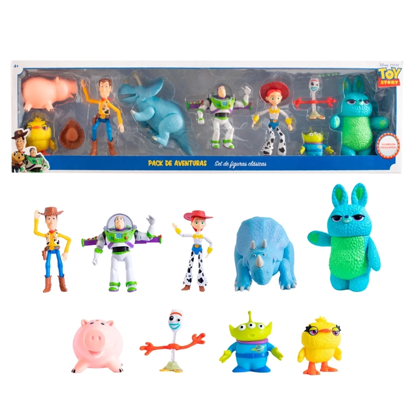 SET DE MUÑECOS DE JEBE TOY STORY ARTICULADOS 9 PCS MODELO 2 - 1