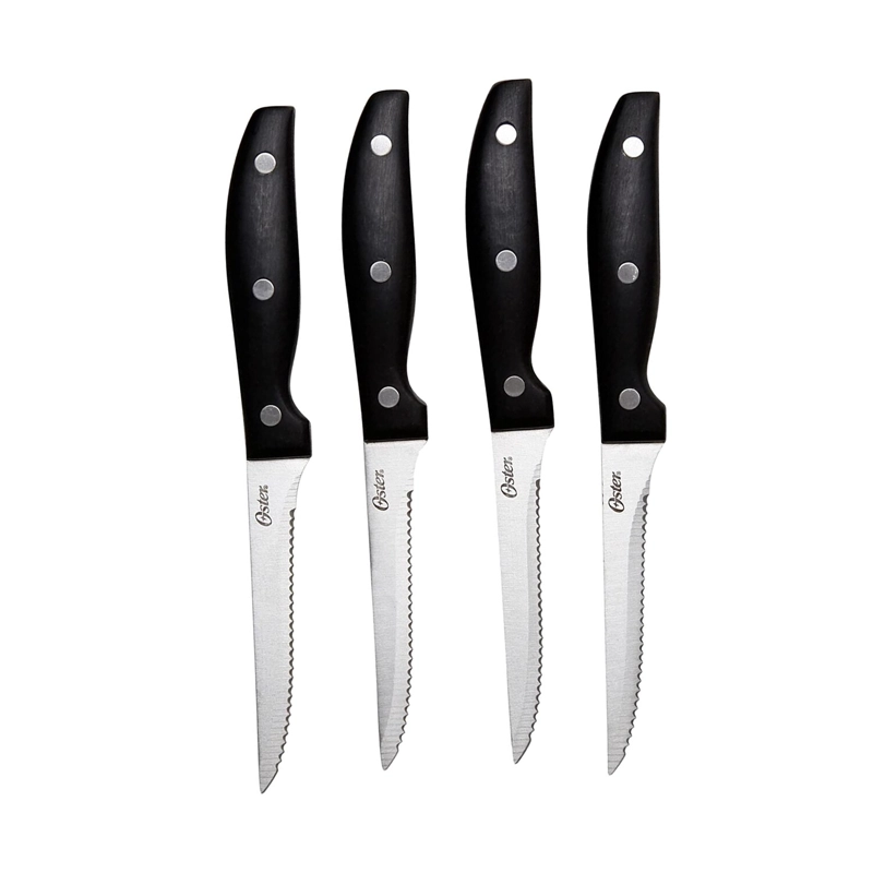 SET DE CUCHILLOS STEAK KNIFE 4 PIEZAS ACERO - 2