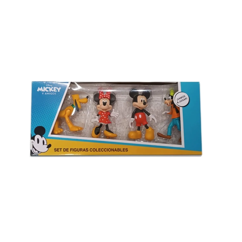 SET DE FIGURAS ARTICULABLES MICKEY MOUSE Y SUS AMIGOS 4 PCS 	MM-4DLX - 3