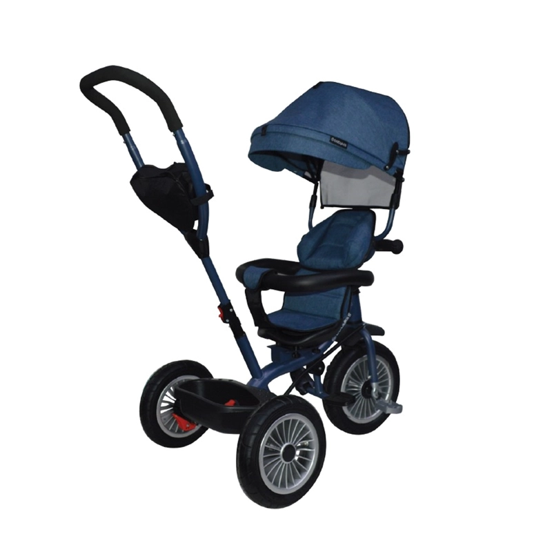 TRICICLO BABY KITS 360° MUSICAL CON LUCES 1326 AZUL - 4