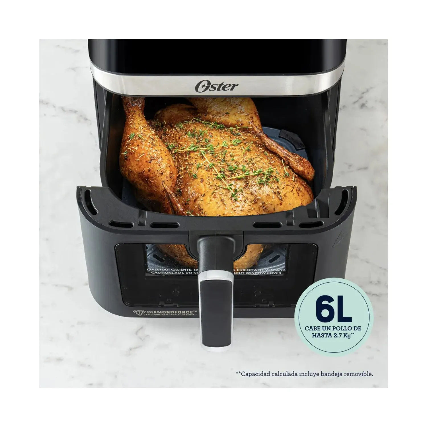FREIDORA DE AIRE OSTER CKSTAF60WDDF 6LT DIGITAL DIAMONDFORCE - 5