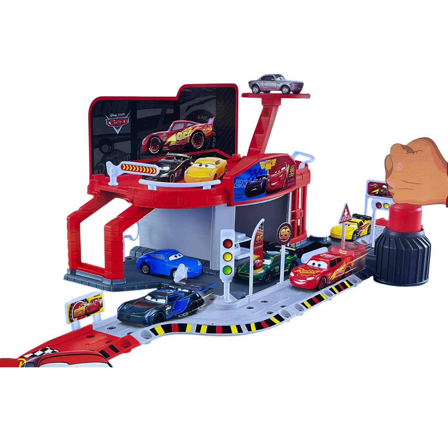 JUGUETE PISTA DE ESTACIONAMIENTO CARS CON PROPULSOR WT018 - 3
