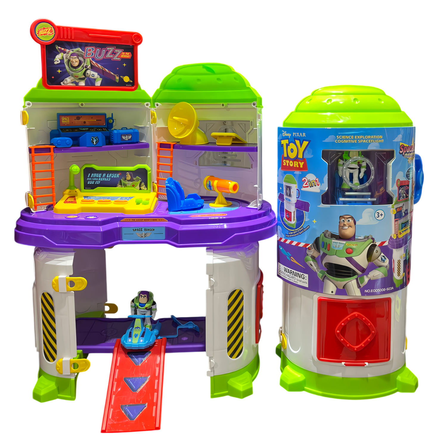 JUGUETE BASE ESPACIAL BUZZ LIGHTYEAR 2 EN 1 CON LUCES EODS008-503A - 6