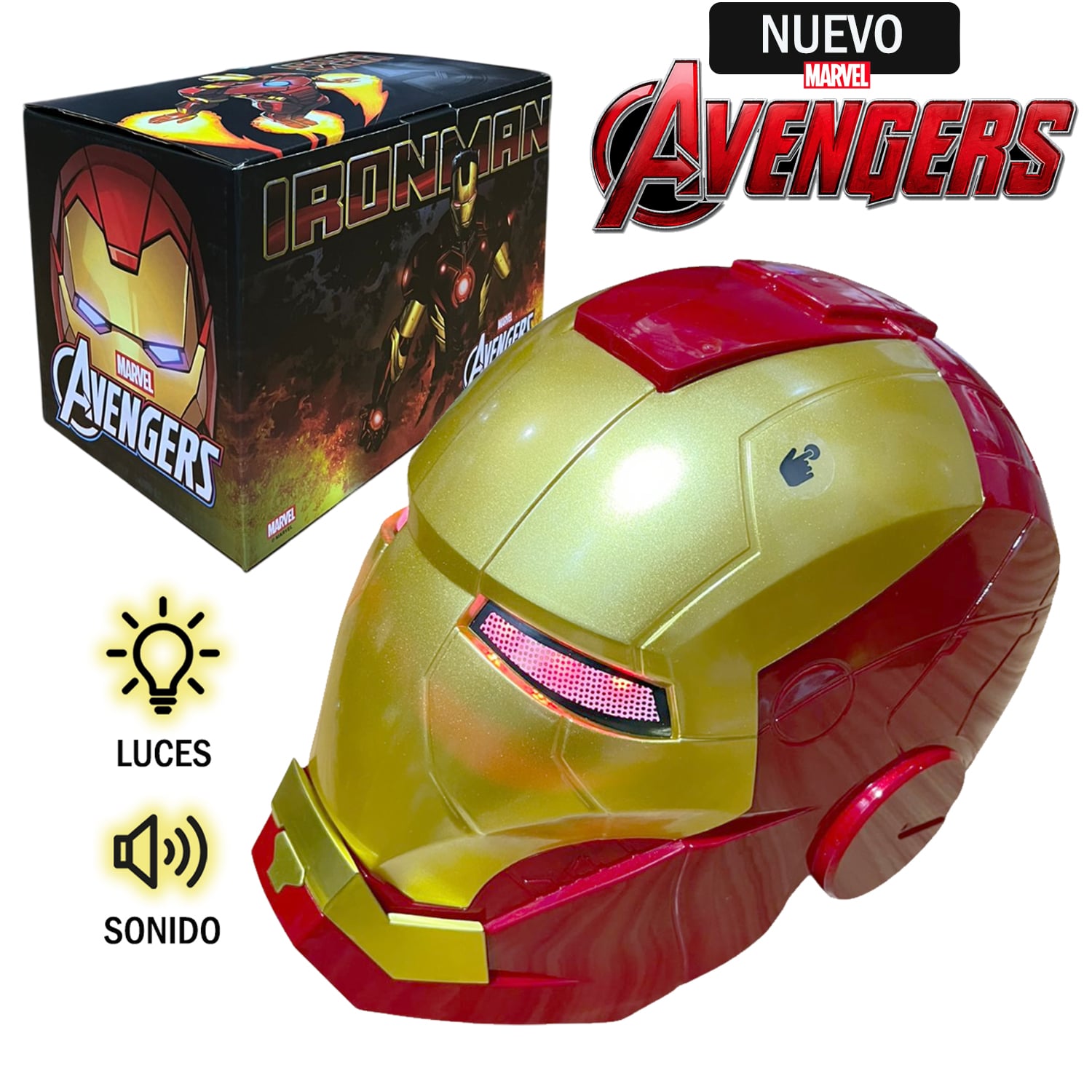 JUGUETE CASCO ELECTRÓNICO DE IRON MAN A668-2 - 1