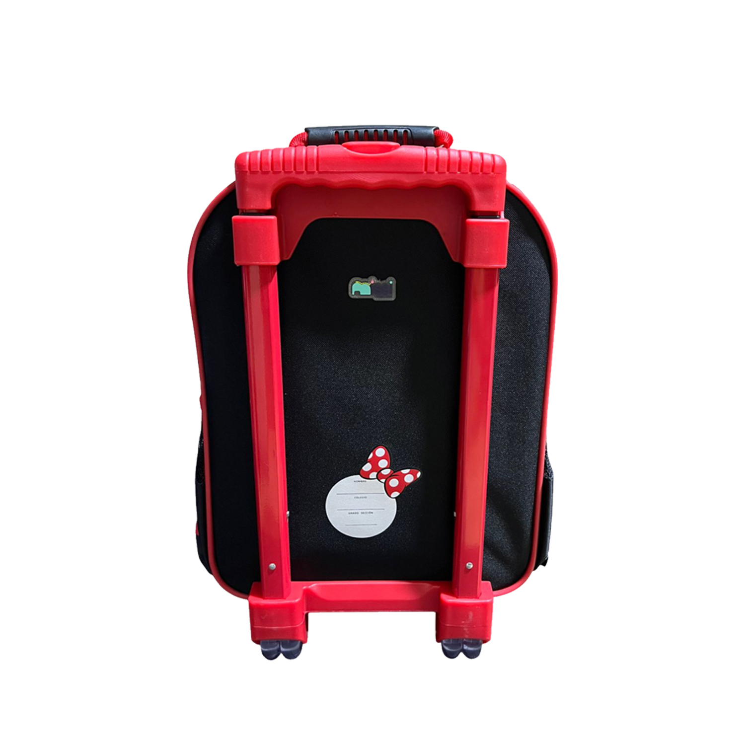 SET DE MOCHILA CON RUEDAS OFICIO LONCHERA Y CARTUCHERA MINNIE ROJO - 5