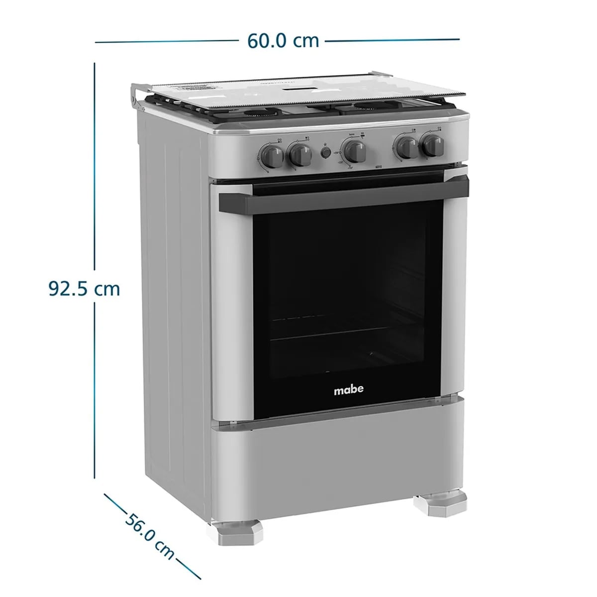 COCINA DE PISO A GAS 60CM SILVER MABE CMP6010FG1 - 5