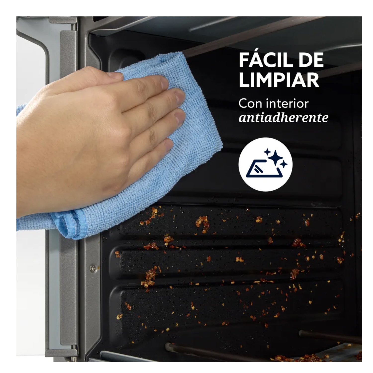 HORNO ELÉCTRICO CON FREIDORA DE AIRE 25L PUERTA FRANCESA TSSTTV25FDMAFNS - 6