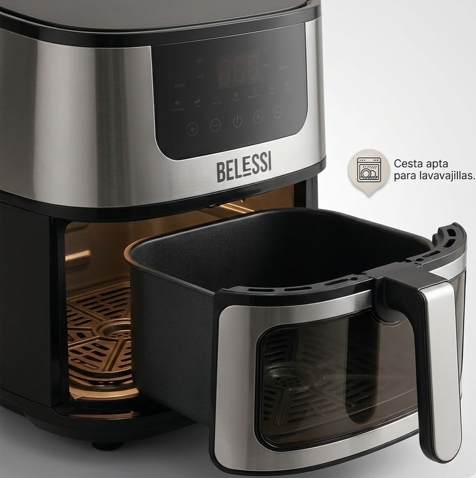 FREIDORA DE AIRE BELESSI 4.5LT 2400W BLSE003 - 3