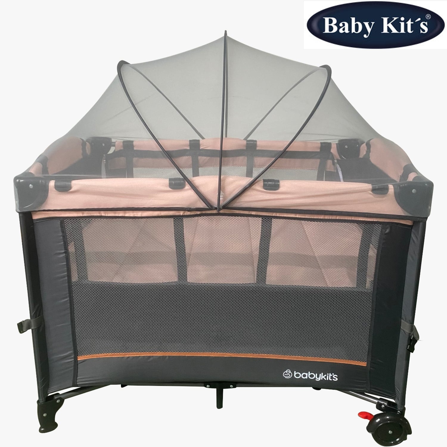 CUNA CORRAL BABY KITS BABY COLECHO 4034 ROSADO - 1