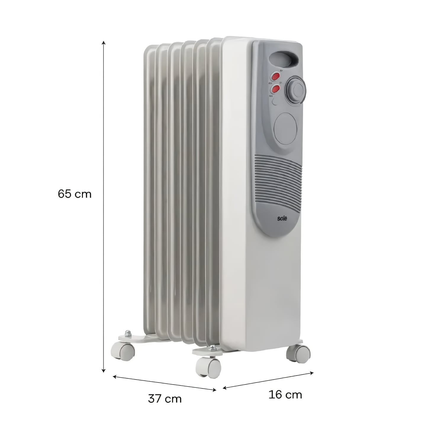 ESTUFA DE ACEITE SOLE ELÉCTRICA 7 CELDAS 1500W SOLE1500 - 2