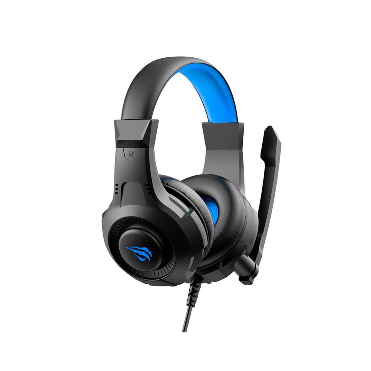 AUDÍFONO GAMER H2031D RETRO ILUMINADO AZUL - 5