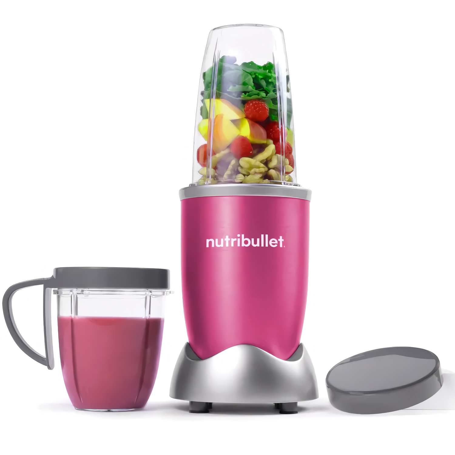LICUADORA PORTÁTIL NUTRIBULLET 600 PARA SMOOTHIES Y BATIDOS 700ML FUCSIA - 6