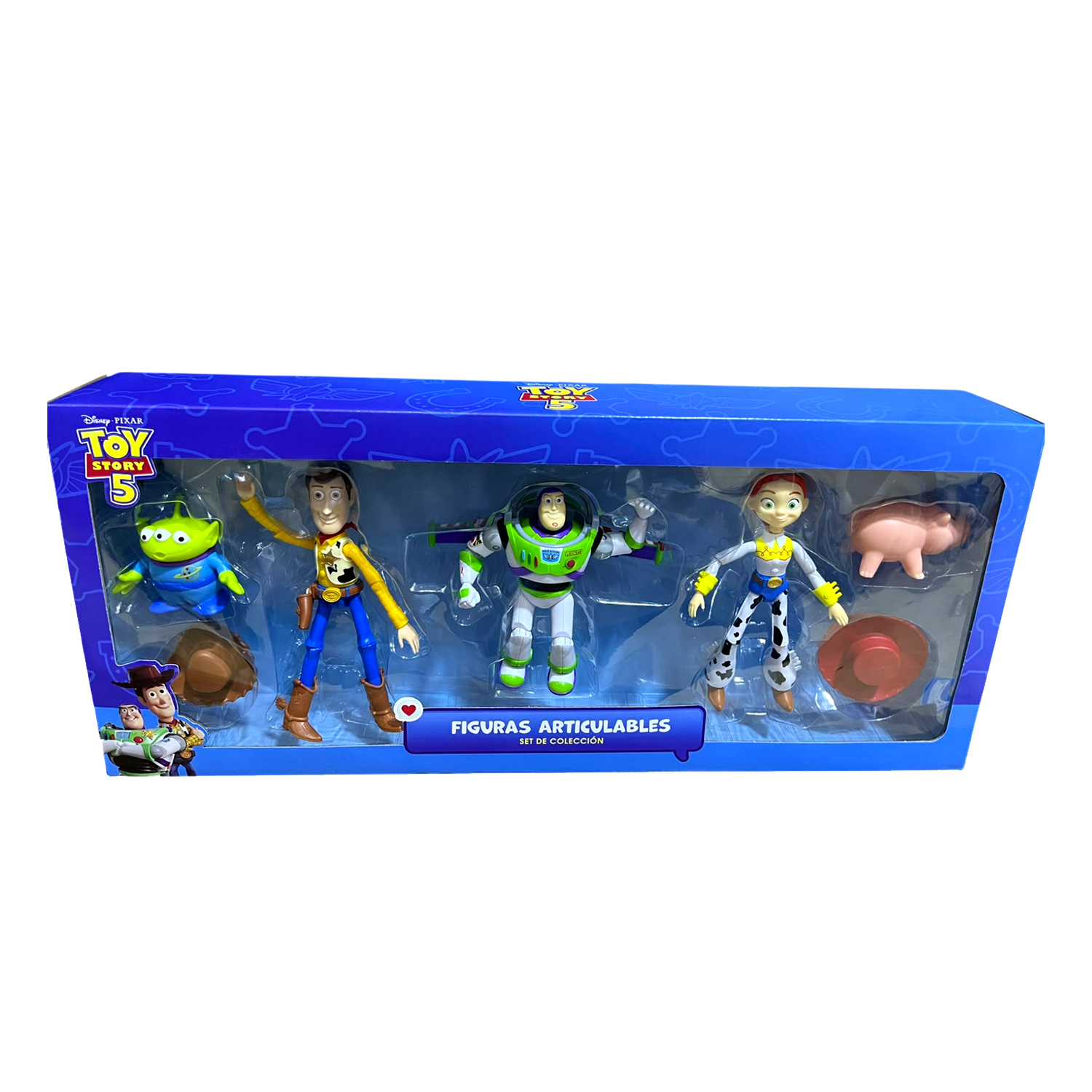 SET DE MUÑECOS DE JEBE TOY STORY 5 ARTICULADOS 5PCS - 4