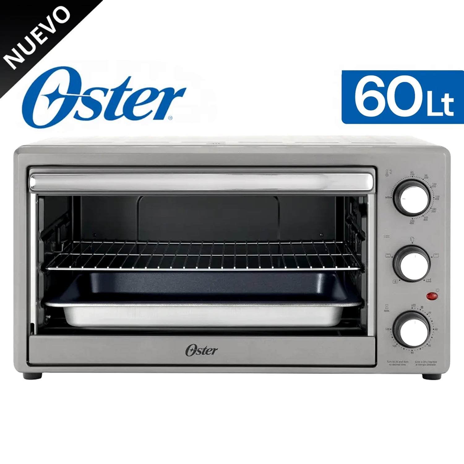 HORNO XL CON ROTISSERIE DE 60 L OSTER GRIS TSSTTV60MNS - 1