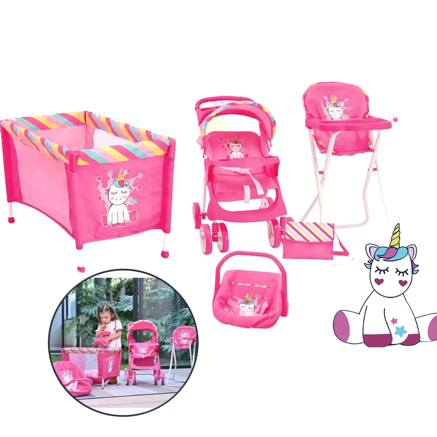 SET DE MUÑECAS BABY KITS MAXI DOLL UNICORNIO - 4