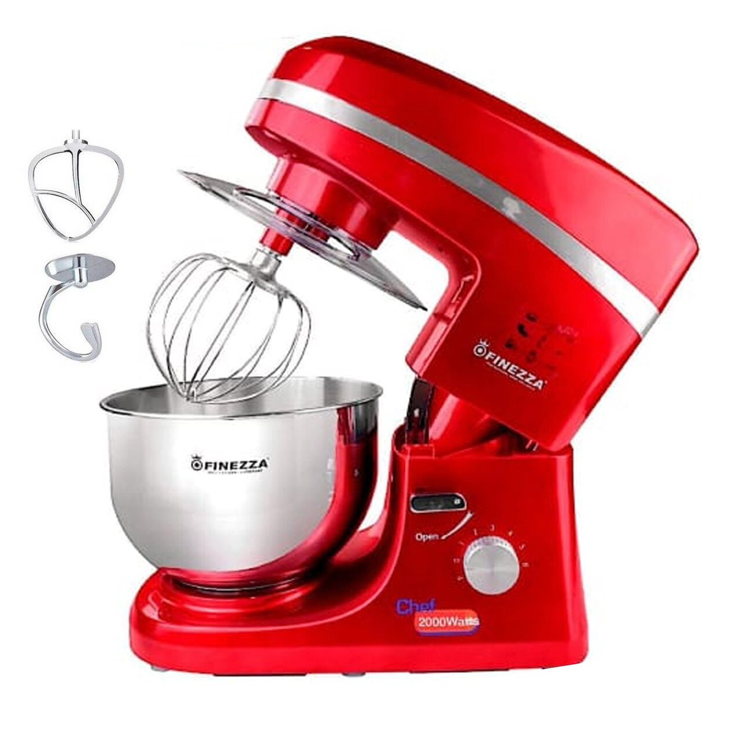 BATIDORA ELÉCTRICA ORBITAL FINEZZA 2000W 5.5L FZ-6818B ROJO - 4