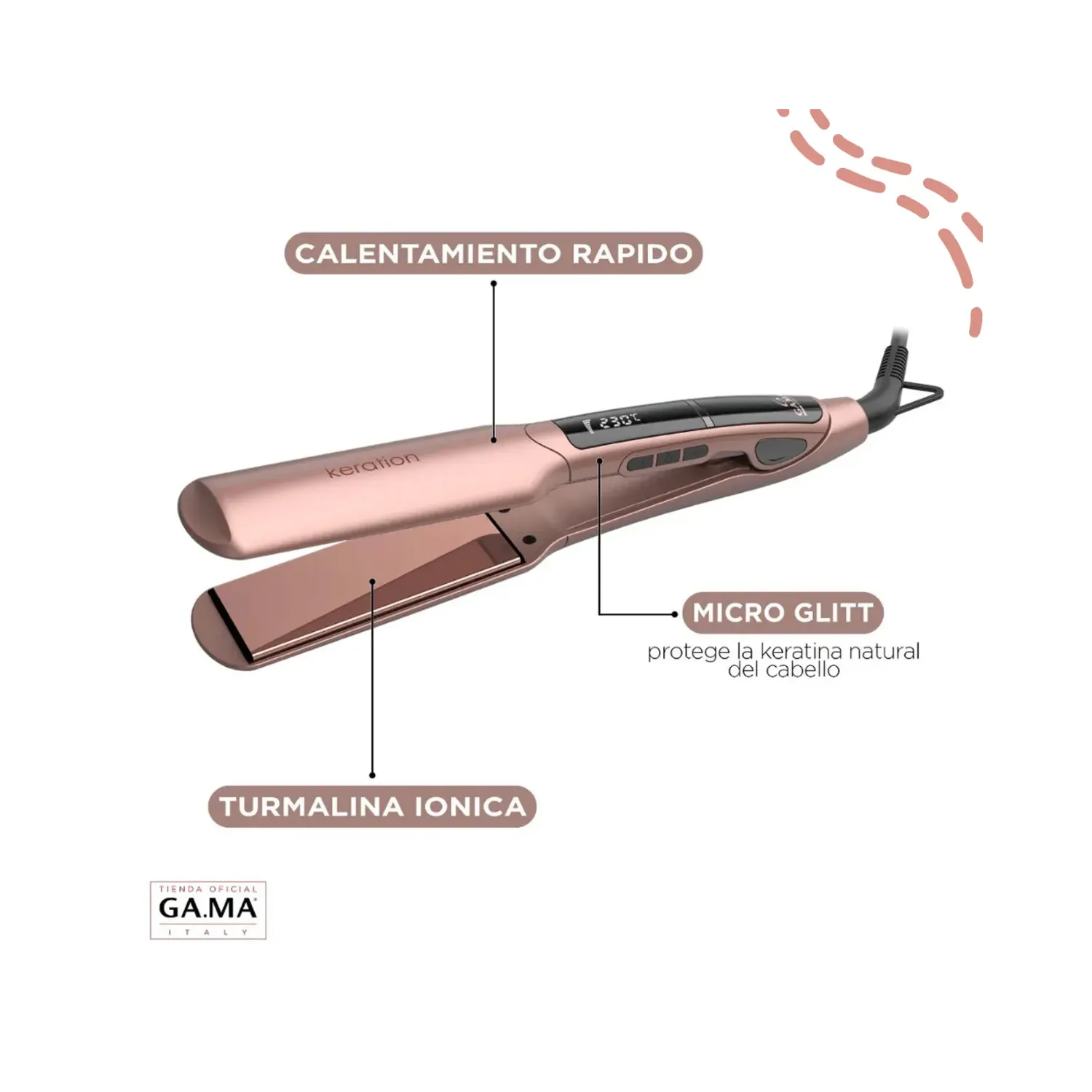 PLANCHA ALISADORA GAMA KERATION X-WIDE KERATION BECHS0000001440 - 3