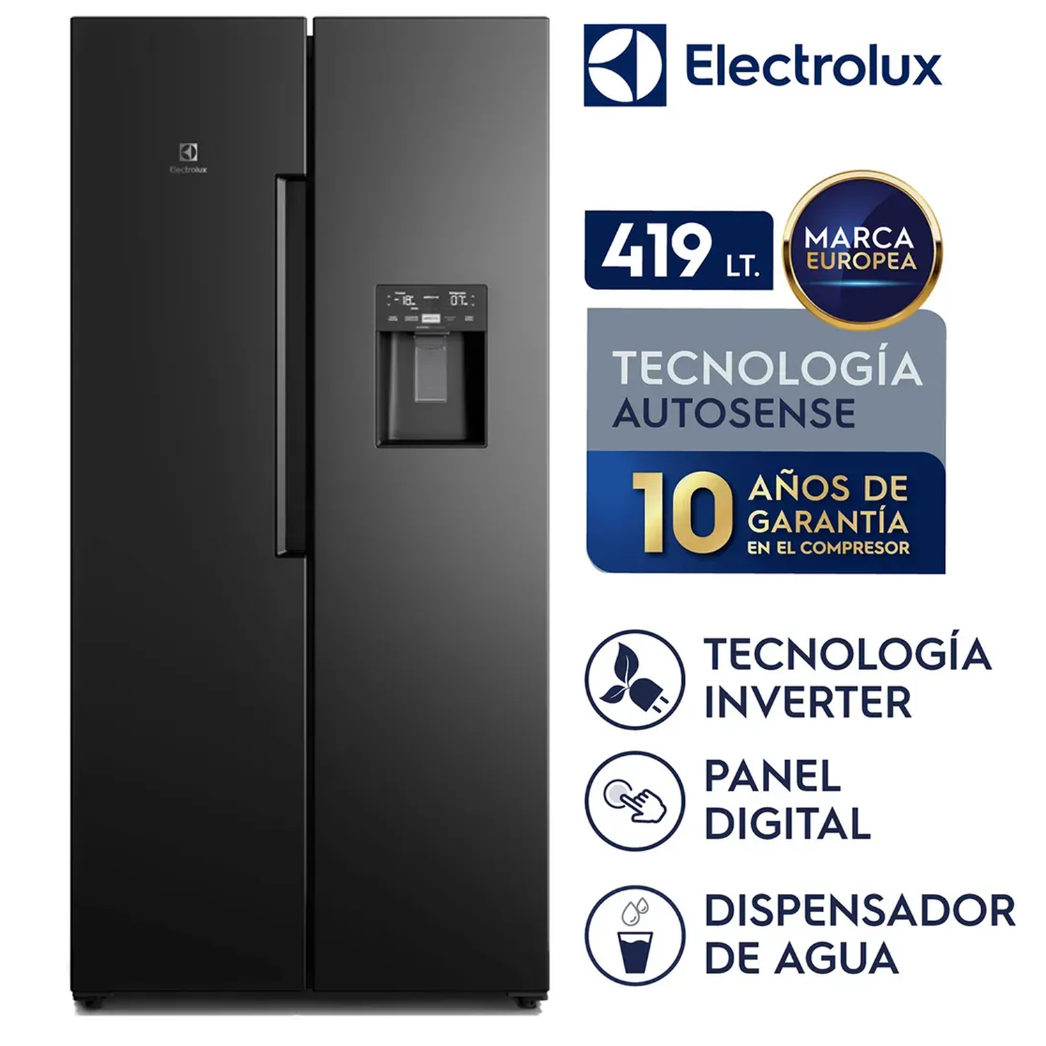 REFRIGERADORA ERS45F2P5EB FROST FREE INVERTER 419L EFFICIENT CON AUTOSENSE - 1