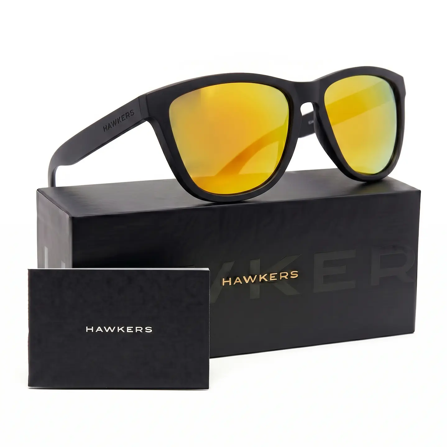 LENTES DE SOL HAWKERS ONE O18TR31 NEGRO MATE NARANJA ESPEJADO TALLA 54MM - NEZMUN.PE - 1