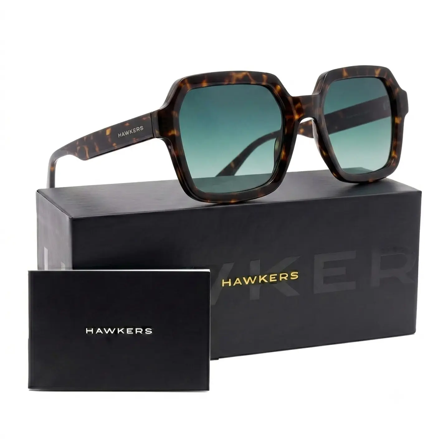 LENTES DE SOL HAWKERS MINIMAL MAX-CAREY GREEN FOREST HMMX24CET0 - TALLA 52MM - NEZMUN.PE - 1