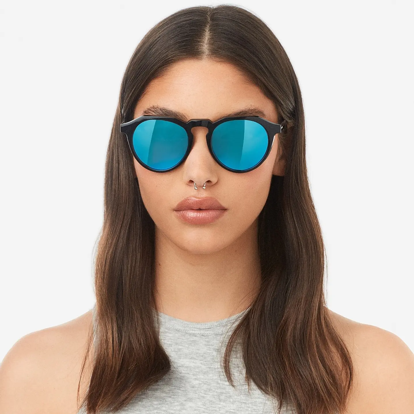 LENTES DE SOL HAWKERS WARWICK RAW - BLACK CLEAR BLUE HWRA22BLT0 UNISEX - TALLA 51MM - NEZMUN.PE - 2