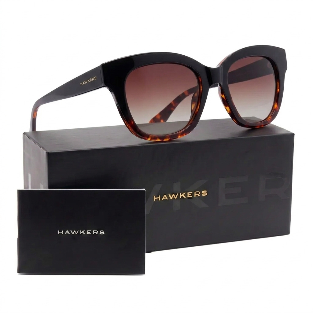 LENTES DE SOL POLARIZADO HAWKERS AUDREY NEUVE CAREY BROWN HANE22CWTP - TALLA 51MM - NEZMUN.PE - 1