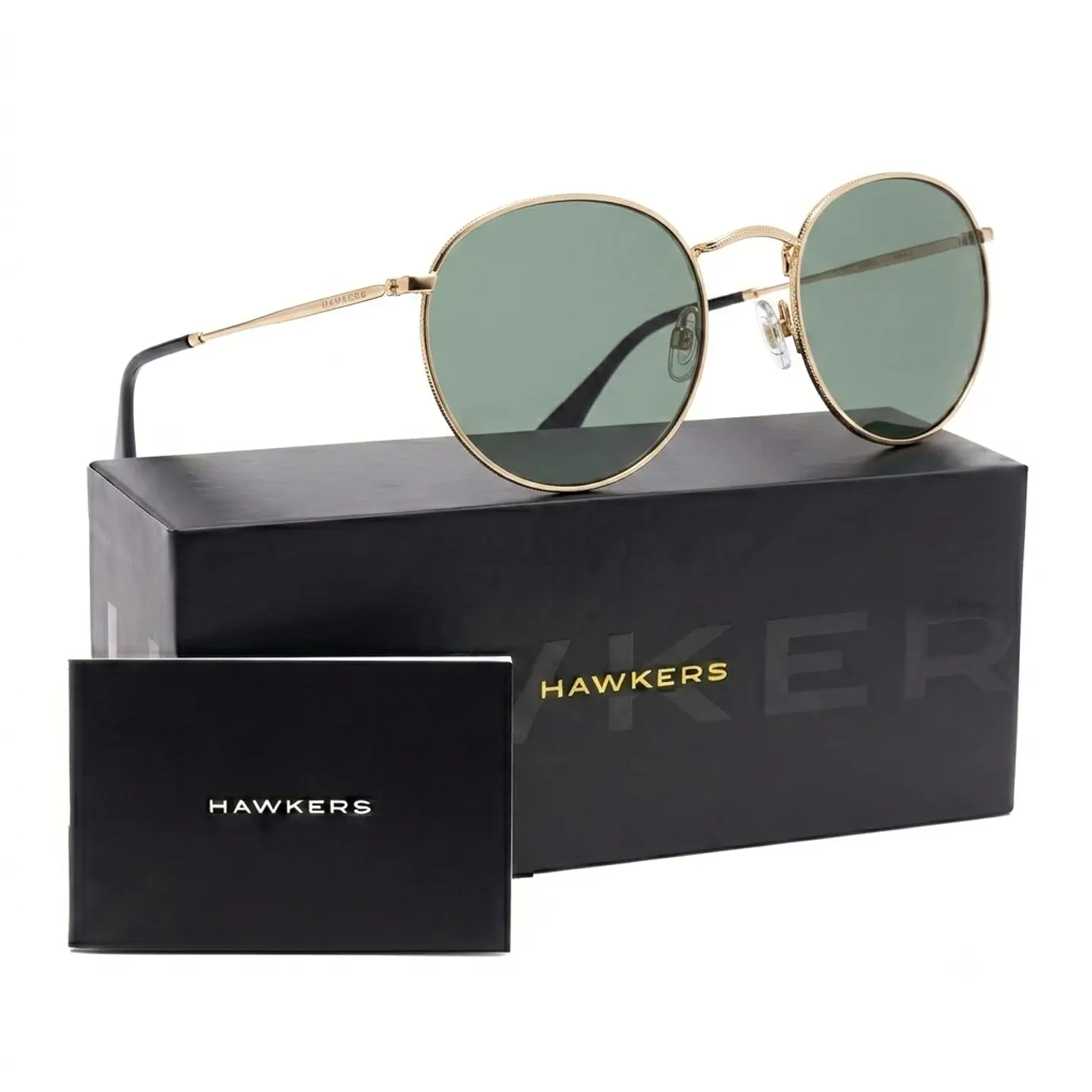 LENTES DE SOL POLARIZADO HAWKERS MOMA MIDTOWN GOLD GREEN HMMI22DEMP - TALLA 49MM - NEZMUN.PE - 1