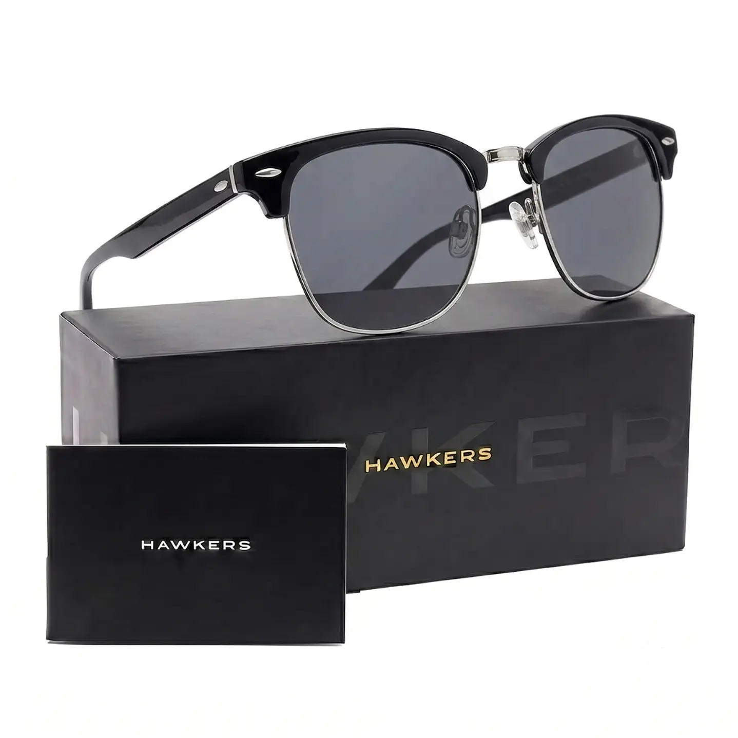 LENTES DE SOL POLARIZADO HAWKERS CLASSIC BOLD HCBO22BBTP NEGRO UNISEX - TALLA 50MM - NEZMUN.PE - 1
