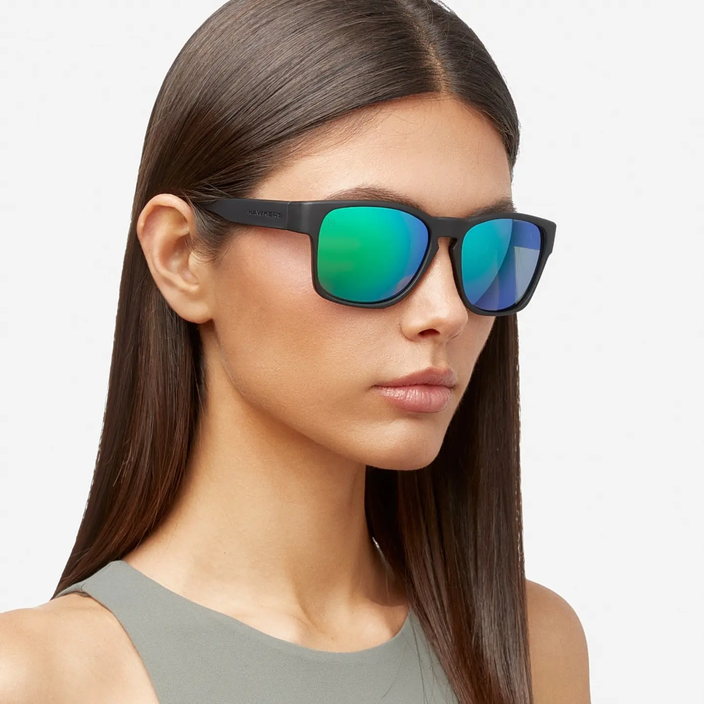 LENTES DE SOL POLARIZADO HAWKERS CORE RAW HCRA22BFTP VERDE - TALLA 56MM - NEZMUN.PE - 2