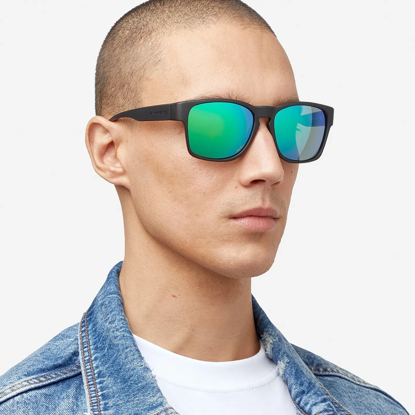 LENTES DE SOL POLARIZADO HAWKERS CORE RAW HCRA22BFTP VERDE - TALLA 56MM - NEZMUN.PE - 3