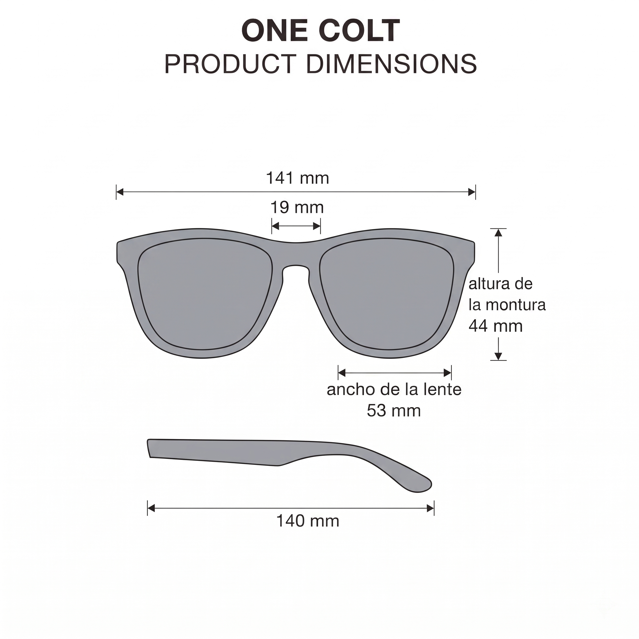 LENTES DE SOL POLARIZADO HAWKERS ONE COLT HOCL22BGTP NEGRO - TALLA 53MM - NEZMUN.PE - 4