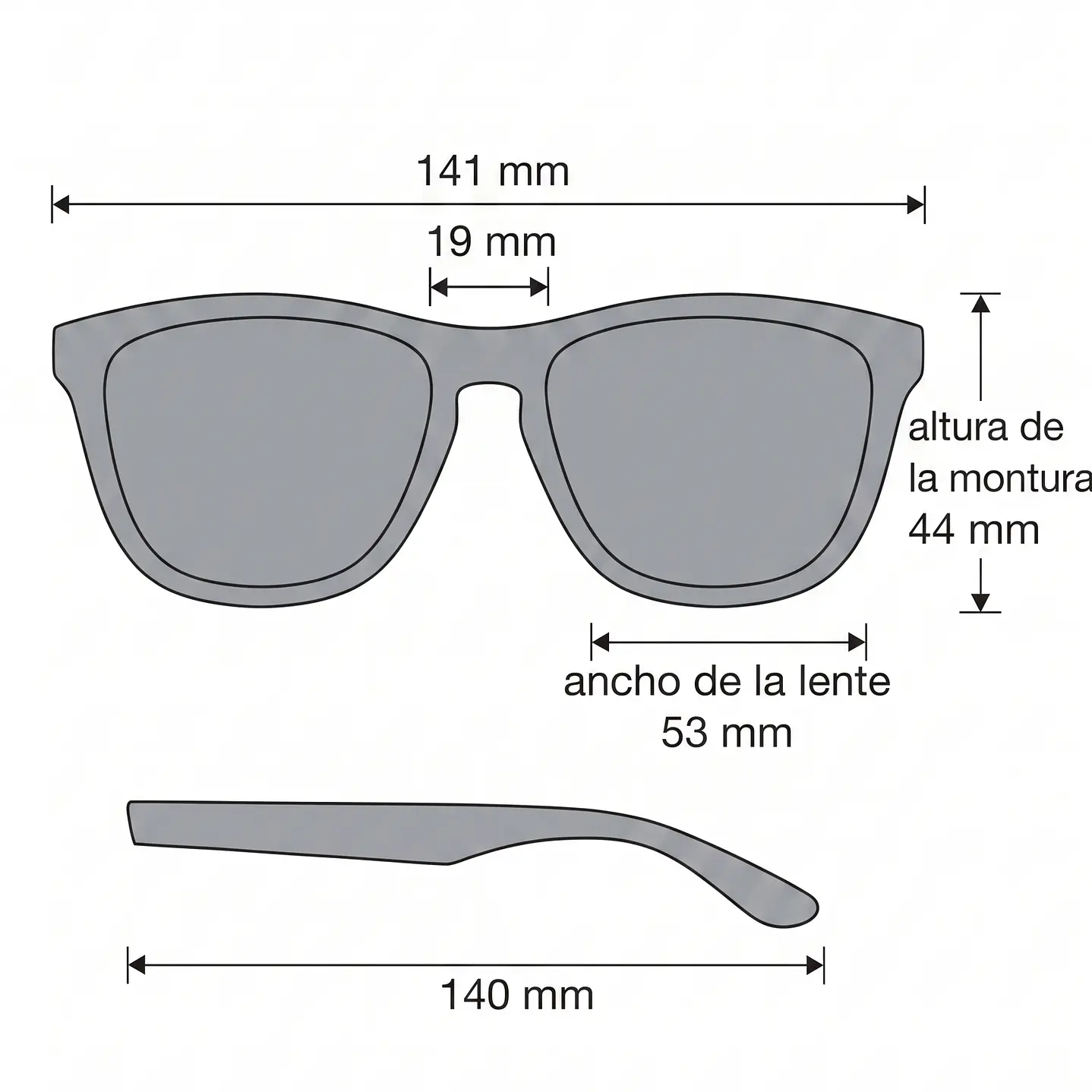 LENTES DE SOL POLARIZADO HAWKERS WAIMEA HWAI22BLTP NEGRO - TALLA 55MM - NEZMUN.PE - 4