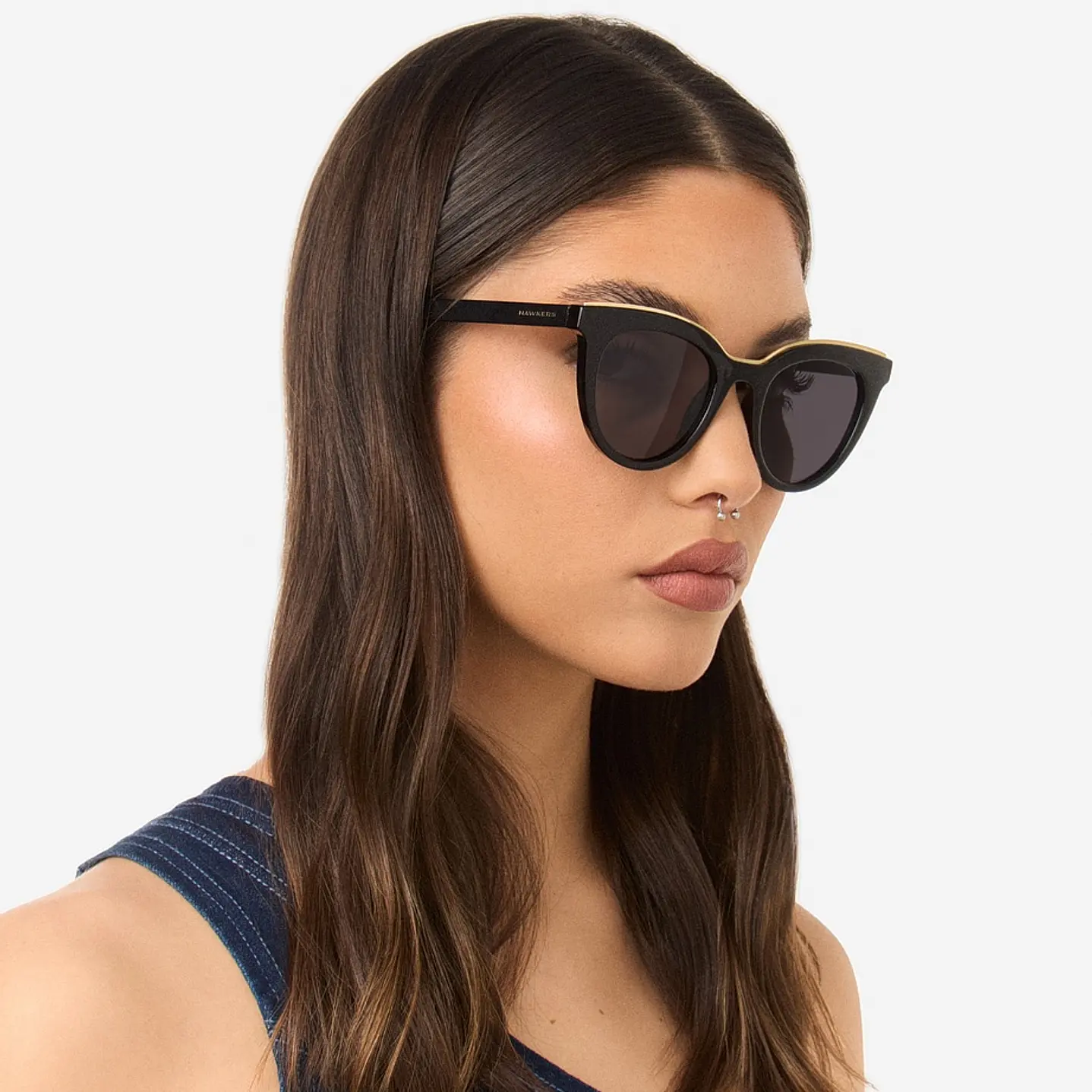 LENTES DE SOL POLARIZADO HAWKERS HBEL22BGTP BELLA BLACK GREY - TALLA 49MM - NEZMUN.PE - 3