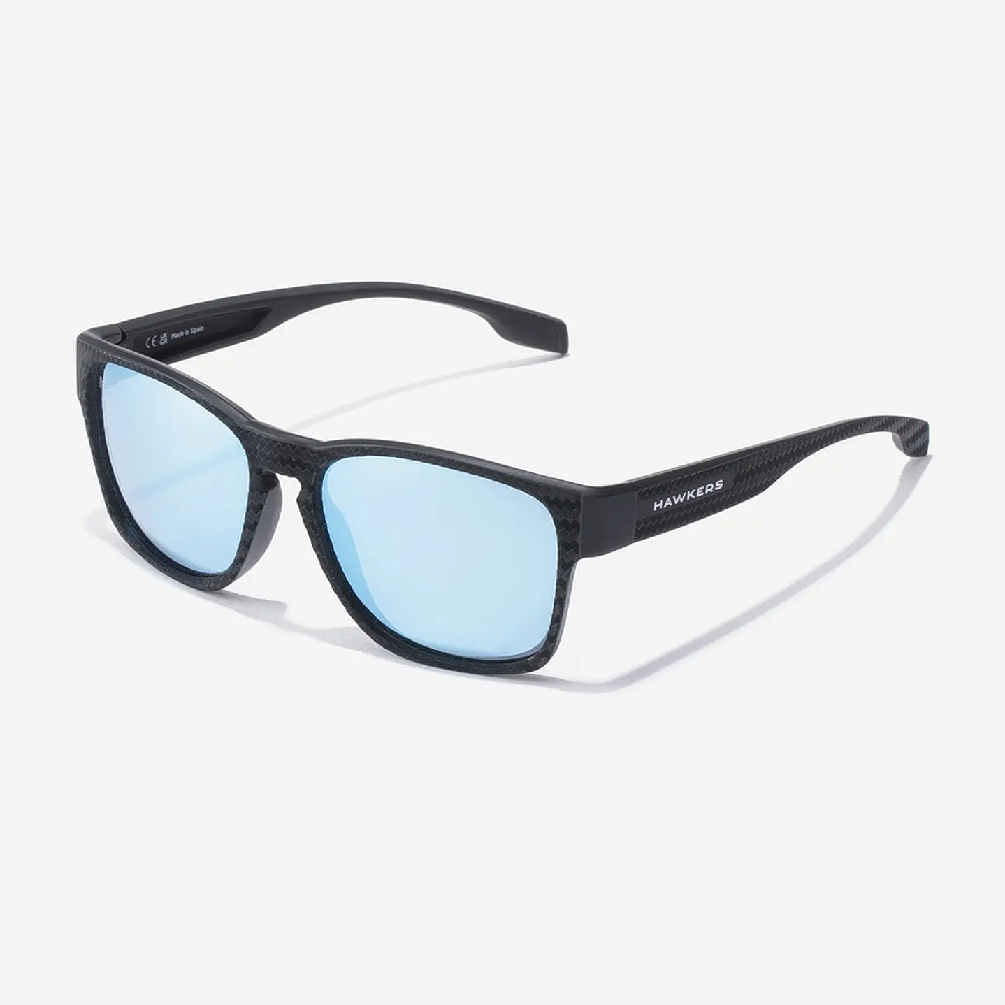 LENTES DE SOL POLARIZADO HAWKERS CORE RAW CARBON FIBER AZUL HCRA25NLTP - TALLA 56MM - NEZMUN.PE - 6