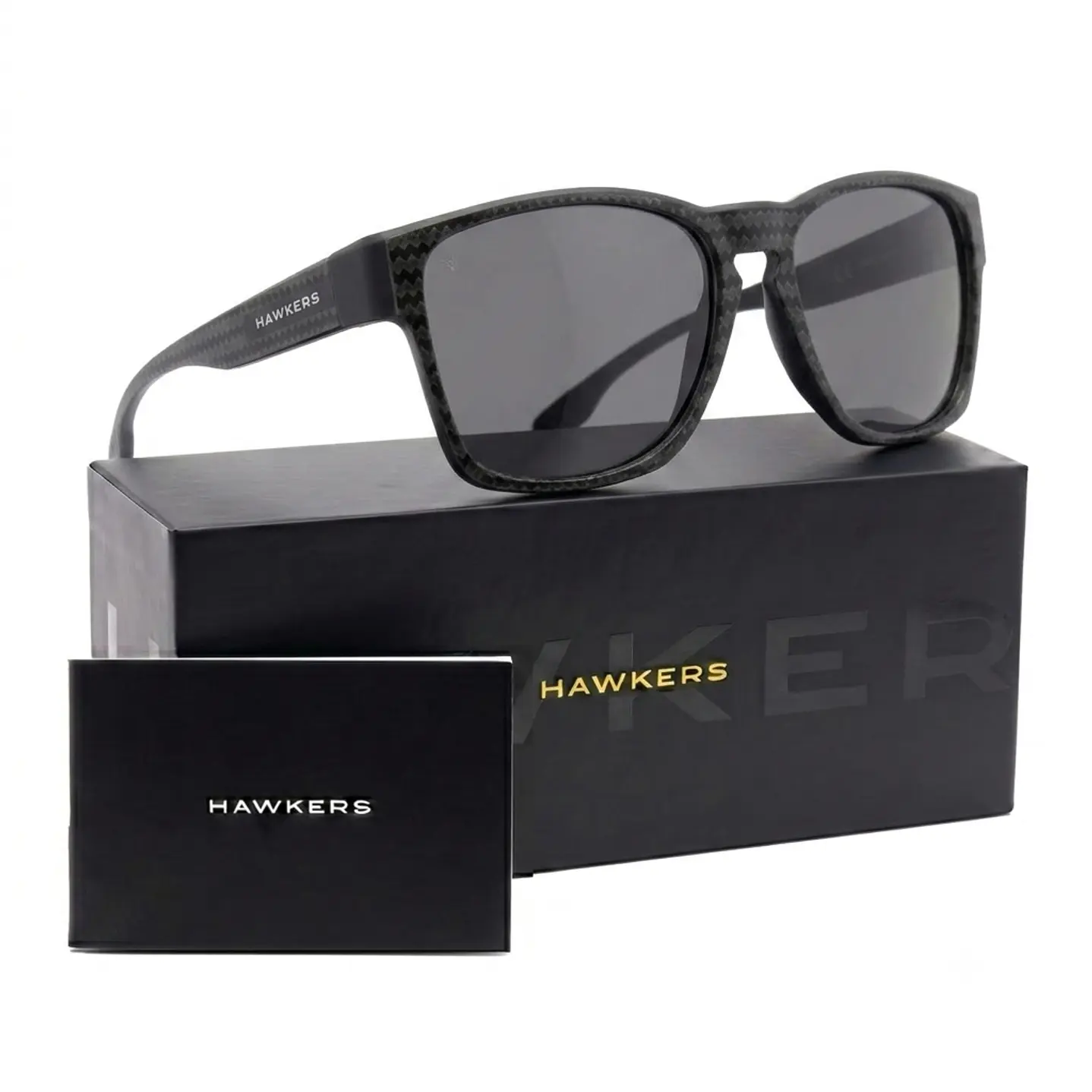 LENTES DE SOL POLARIZADO HAWKERS CORE RAW CARBON FIBER BLACK NEGRO HCRA25NBTP - TALLA 56MM - NEZMUN.PE - 1